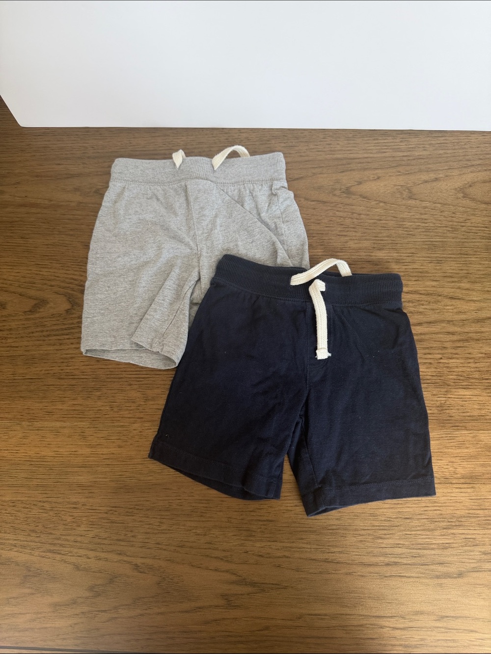 Old Navy Gray and Navy Pull-On Shorts Set